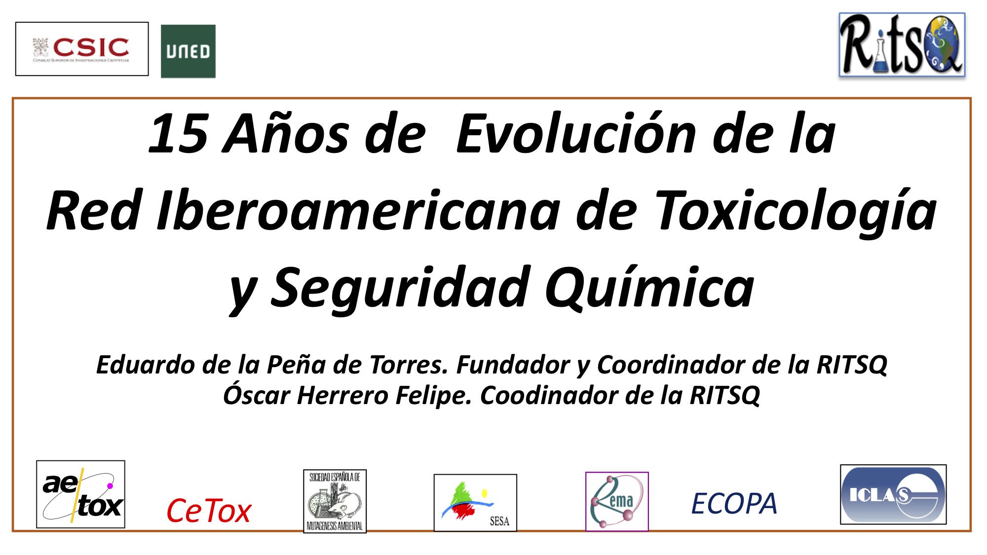 15 Años de Evolución de la Red Iberoamericana de Toxicología y Seguridad Química
